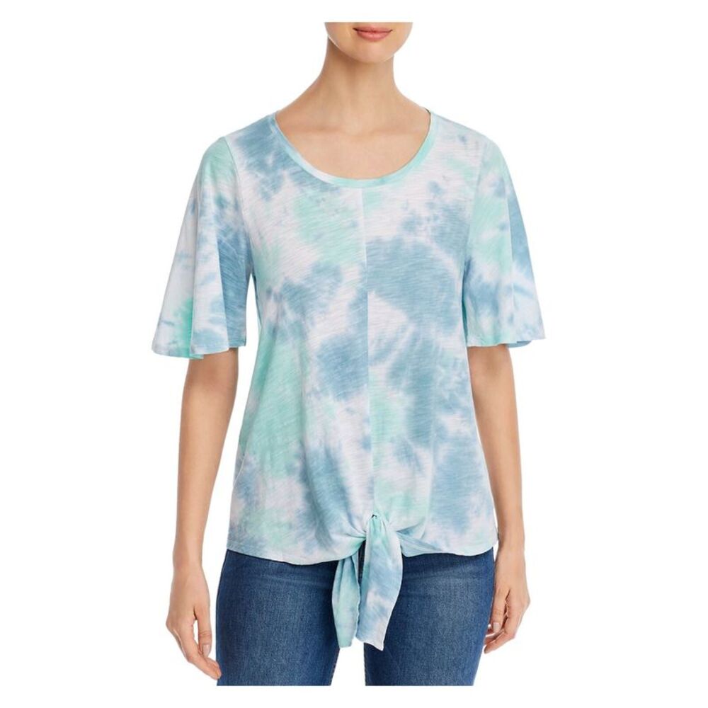 CUPIO BLUSH Womens Short Sleeve Scoop Neck Top